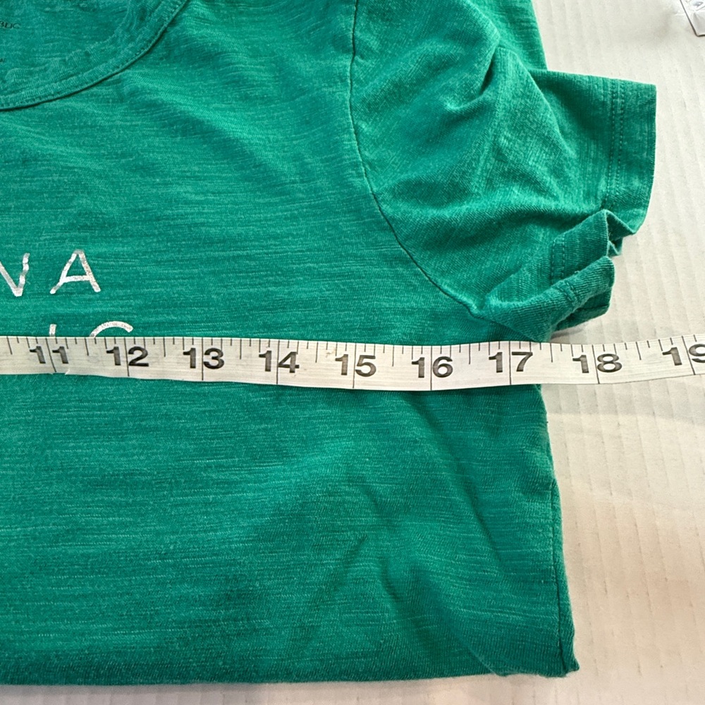 Banana Republic Green Logo T-Shirt - Size Small Preowned - Picture 6 of 9